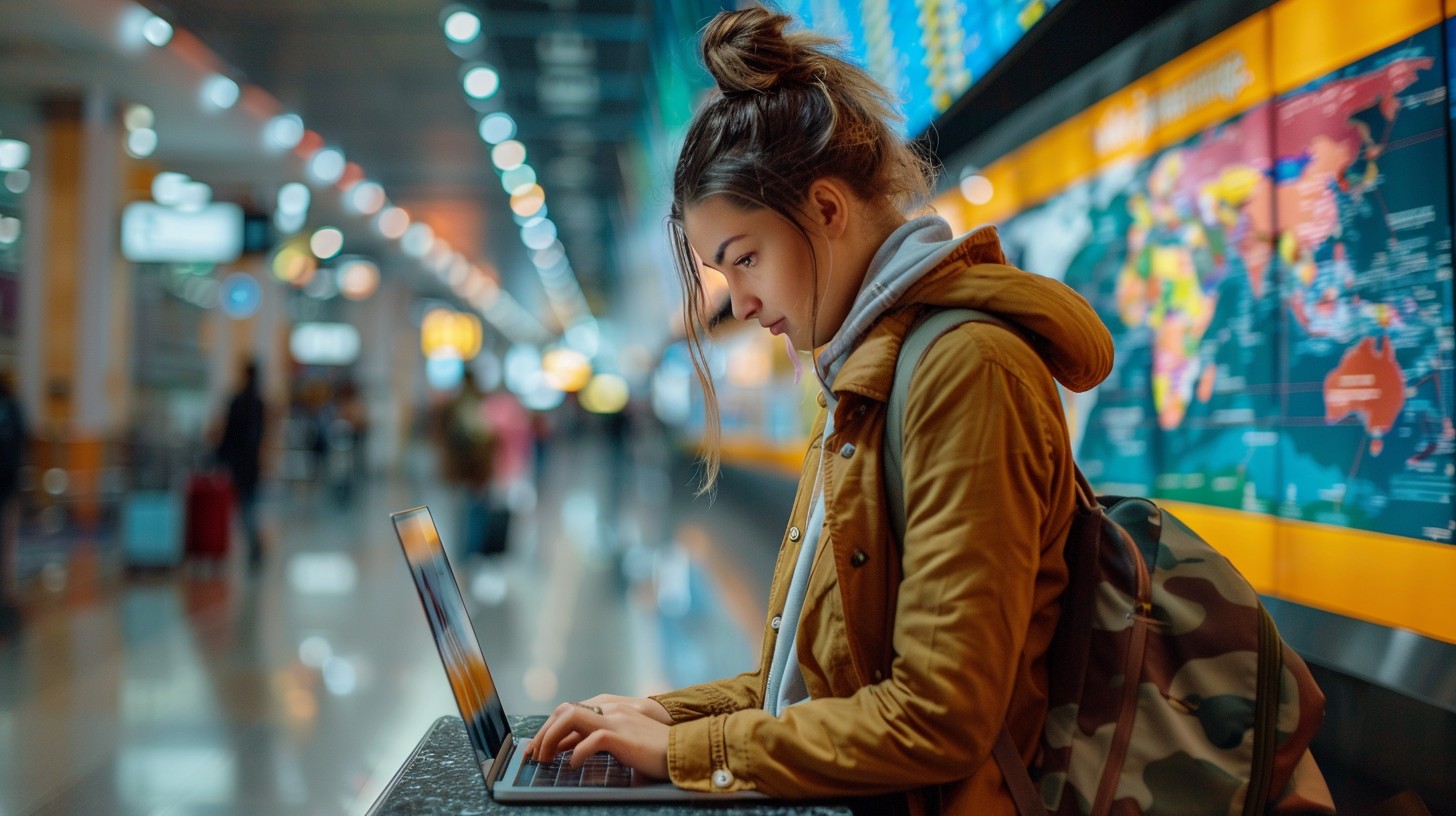 Airport airline travel for modern flight comparison